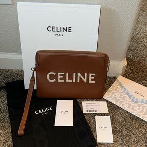 NWT Celine Small Pouch with Strap